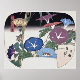 Poster Glorieuses du matin, Hiroshige, Ukiyo-e