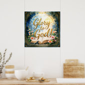 Poster Glory to God - Inspirational artwork #1 (Cuisine)