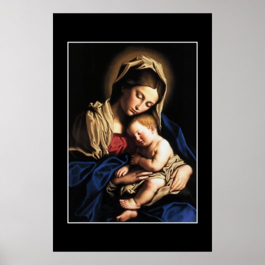POSTER GLORY TO JESUS AND MARY (Devant)
