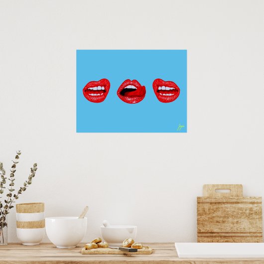 Poster Gloss Lip (Cuisine)