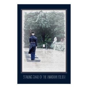 Poster Glossy Guard Onbekende Soldaat Perfect Poster