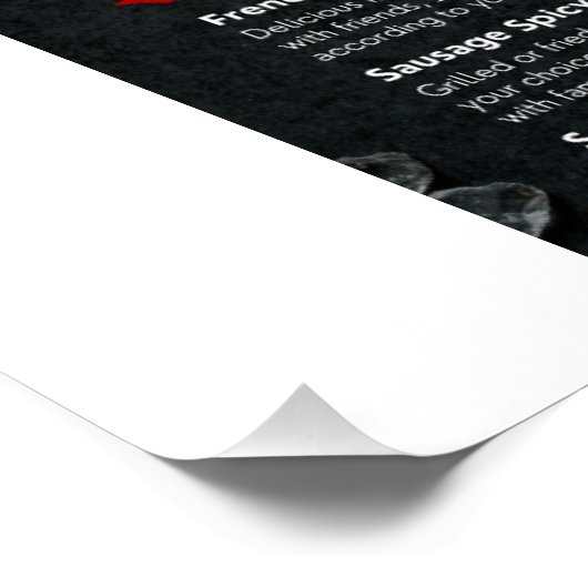 Poster Glossy Menus (Coin)