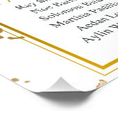 Poster Glossy We Do White and Gold Seating Plan (Coin)