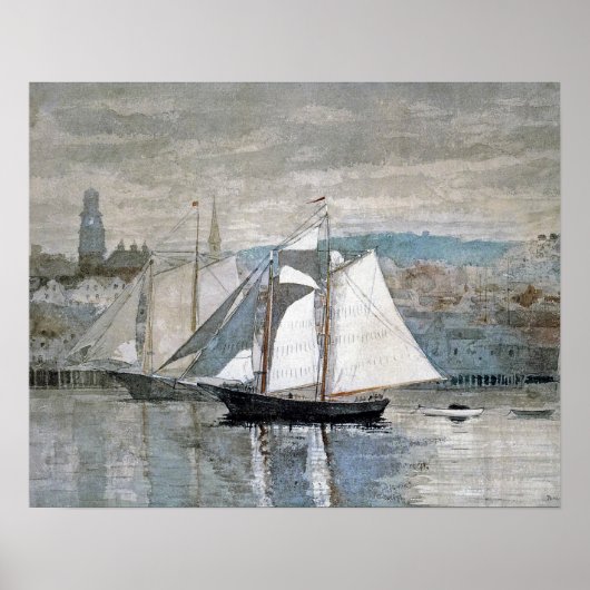 Poster Gloucester Sloops Voilier Winslow Homer (Devant)