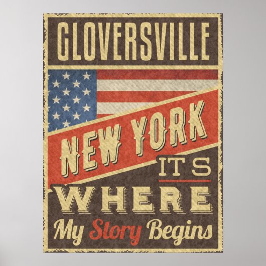 Poster Gloversville New York (Devant)