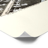 Poster Gloversville, NY Carte panoramique - 1875 (Coin)