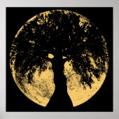 Poster Glowees Lune Déesse chêne de chêne (Devant)