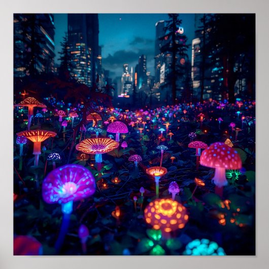 Poster Glowfall Grove (Devant)