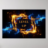 Poster Glowing Magic Fire Portal Elemental Flame Border (Devant)
