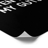 Poster Gluten Intolerance Gluten Hates My Guts Funny Glut (Coin)