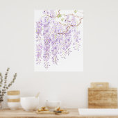 Poster glycine en floraison 2023 (Cuisine)