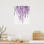Poster glycine violette en fleur (Cuisine)