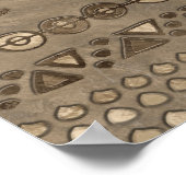 Poster glyphes du mois calendrier maya (Coin)