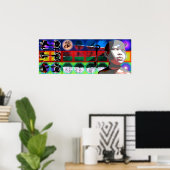 Poster GMT 24 H Projet Beethoven Cadres psychédéliques P (Bureau à domicile)