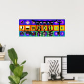 Poster GMT 24 Heures Project Pop Psychedelic Frames 2 P (Bureau à domicile)