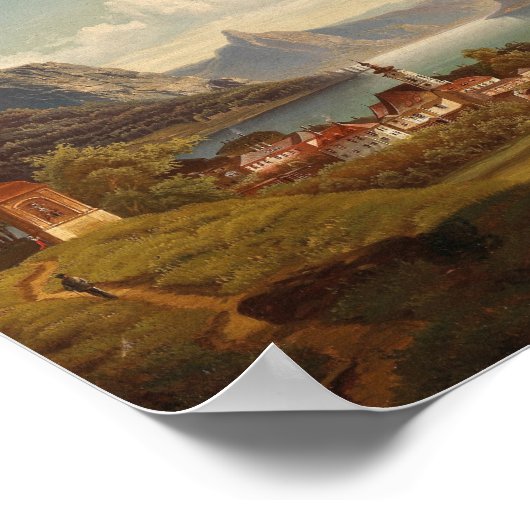 Poster Gmunden mit Schloss Ort | Johann Wilhelm Jankowsky (Coin)