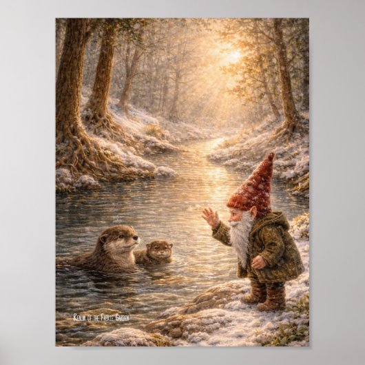 Poster Gnome and Otter (Devant)