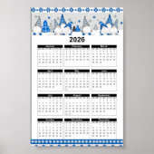 Poster Gnome blue 2026 (Devant)