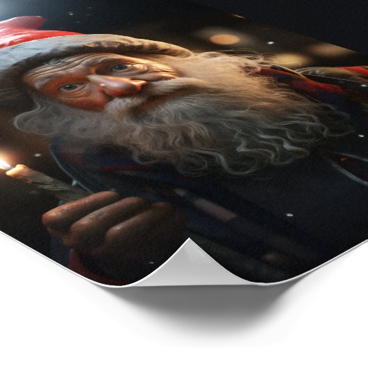 Poster Gnome de Noël surpris (Coin)