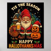 Poster Gnome Hallothanksmas jupe Halloween Thanksg (Devant)