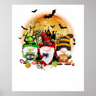Poster gnome Halloween