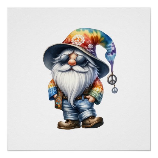 Poster Gnome Hippie (Devant)