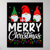 Poster Gnome Merry Christmas Pajamas Matching Family Grou (Devant)
