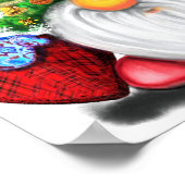 Poster Gnome mignonne avec sapin de Noël Casquette et aff (Coin)