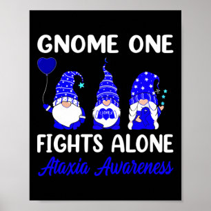 Poster Gnome One combat seul Blue Ribbon Ataxia Lauréats