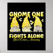 Poster Gnome One combat seul Cancer du Sang Jaune (Devant)