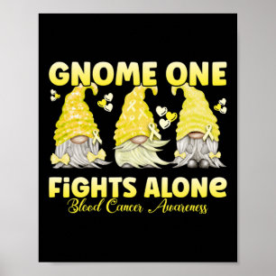 Poster Gnome One combat seul Cancer du Sang Jaune