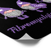 Poster Gnome One combat seul Fibromyalgie Sensibilisation (Coin)