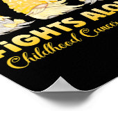 Poster Gnome One combat seul Gold Chilhood Cancer Aware (Coin)