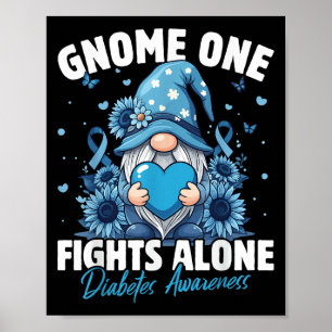 Poster Gnome One combat seul la sensibilisation au diabèt