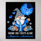 Poster Gnome One combat seul Ribbon Alopecia sensibilisat (Devant)
