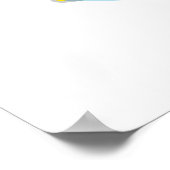 Poster Gnome Plage Cute Avec Unicorn Inflatable (Coin)