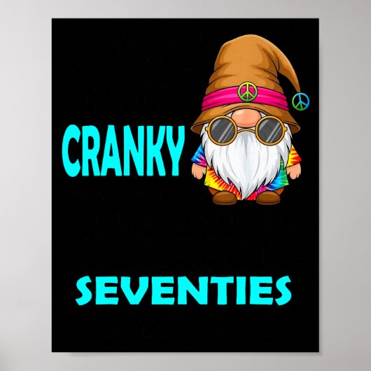 Poster Gnome Sorry I'm Cranky Im Going Through My Terribl (Devant)