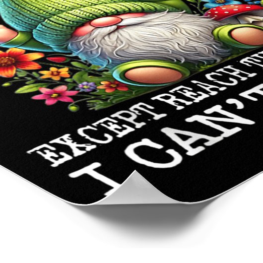 Poster Gnome There's Nothing I Can't Do Except Reach The  (Coin)