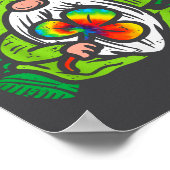 Poster Gnome Tie Dye Shamrock Clover St Patricks Day Hipe (Coin)