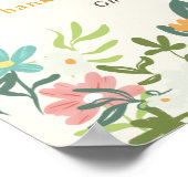 Poster Gnome Whimsical mignon Premier anniversaire Bienve (Coin)