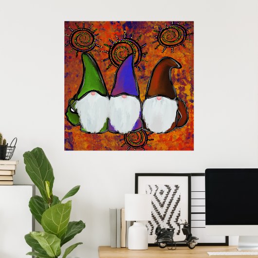 POSTER GNOMES (Bureau à domicile)