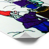 POSTER GNOMES CONSTRUIRE SNOWMAN (Coin)