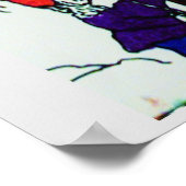 POSTER GNOMES CONSTRUIRE SNOWMAN (Coin)