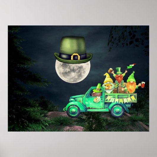 Poster Gnomes irlandais et Shenanigans de Pleine lune (Devant)