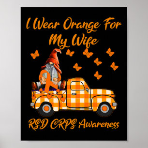 Poster Gnomes Je Porte Orange Pour Ma Femme Rsd Crps Laur