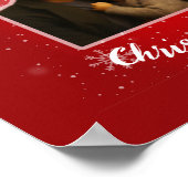 Poster Gnomes Noël Personnaliser le fond de photo (Coin)