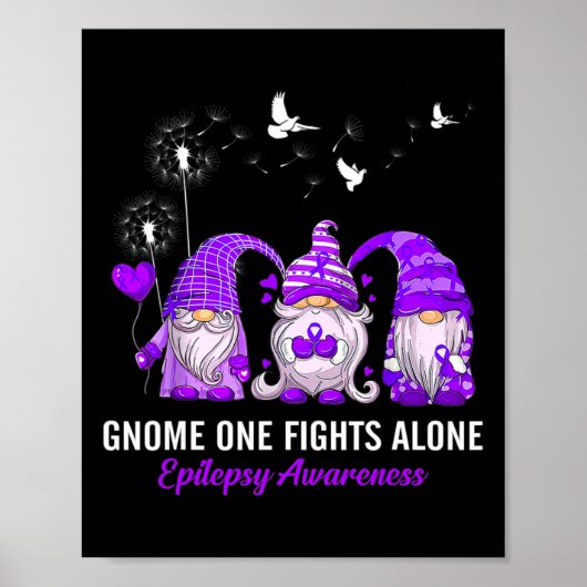 Poster Gnomes One combat seul la sensibilisation à l'épil (Devant)