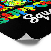 Poster Gnomes Sensibilisation sur l'autisme Support Squad (Coin)