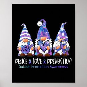Poster Gnomies Lover Peace Love Prevention Suicide Award