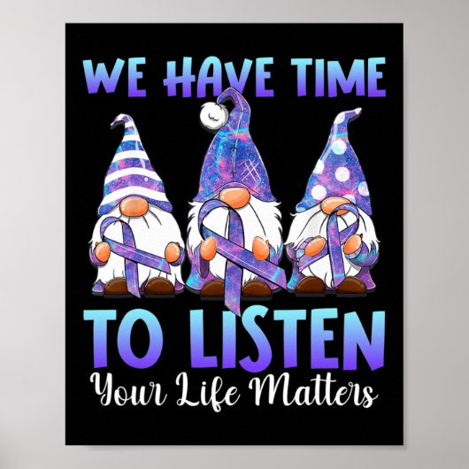 Poster Gnomies Nous Avons Le Temps D'Écouter Votre Problè (Devant)